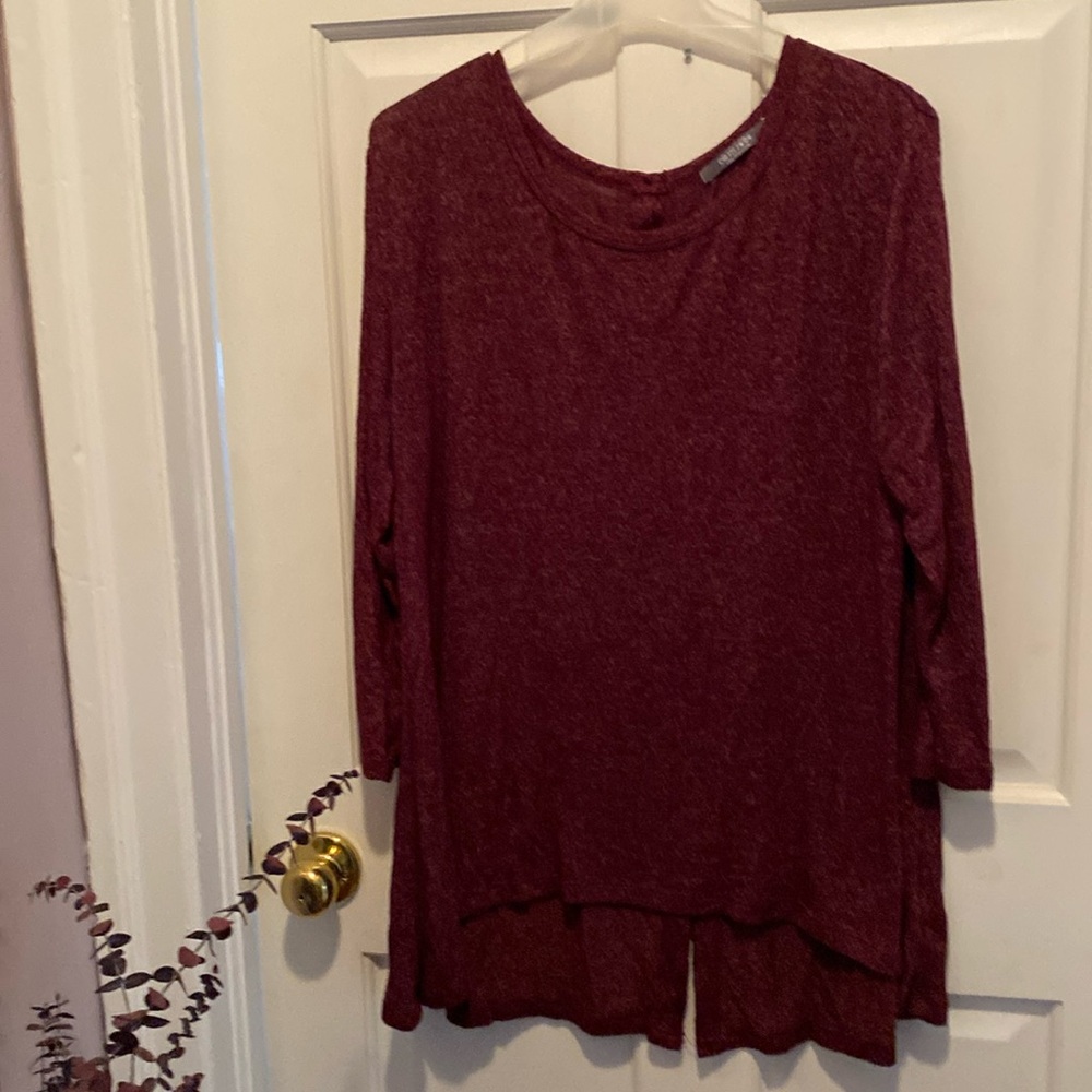 Hi/low sweater.